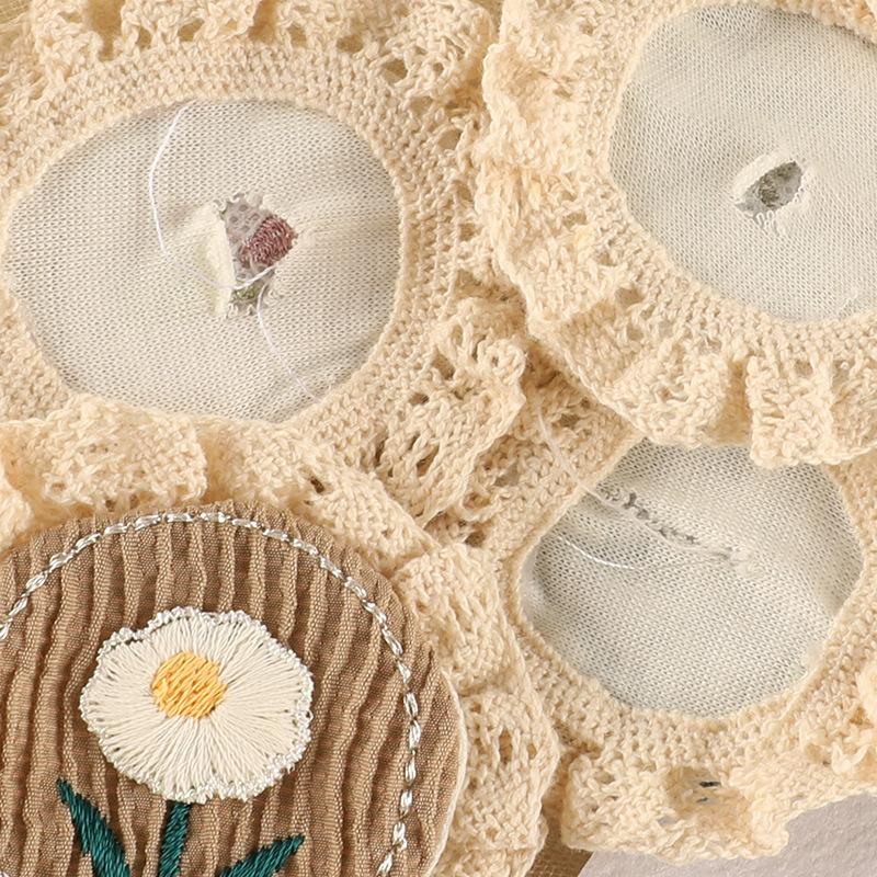 Computer Embroidery Label Clothing Accessories No Adhesive Accessories Patch Stickers Lace Flower Badge Label Embroidery Cloth Label Cloth Sticker