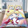 New Japanese Anime Sailor Moon Bedding Set Beautiful Girl Quilt Cover Cute Printing Duvet Home for Teens Best Gifts