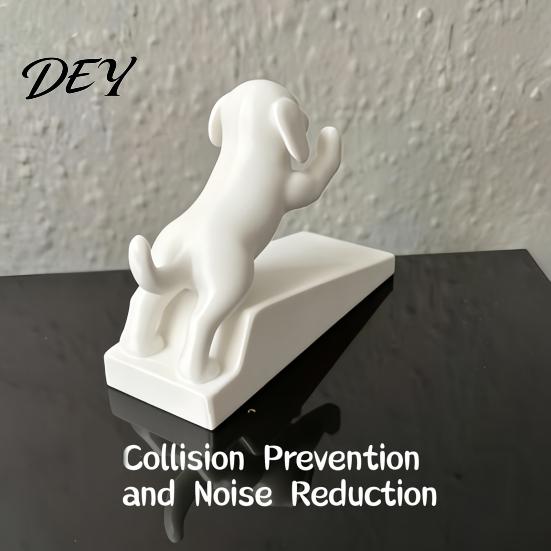 Practical Door Wedge for Wood Floors 3D Printed Cartoon Dog Stopper, Cute Animal Holder, Puppy Doorstop Non-Slip Floor Wall Protection Home