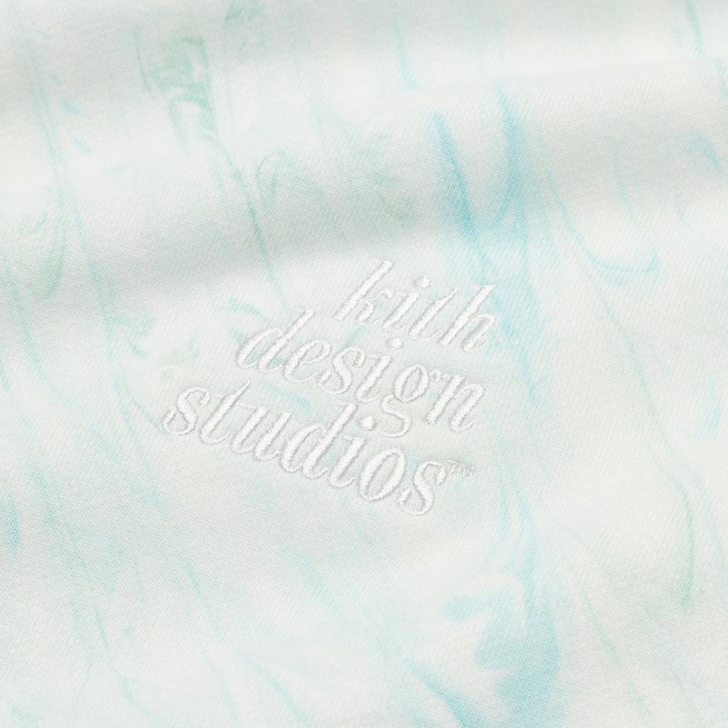 KITH Marble Williams III Hoodie With Fleece Lining Unisex Tops Mint KH2671-306