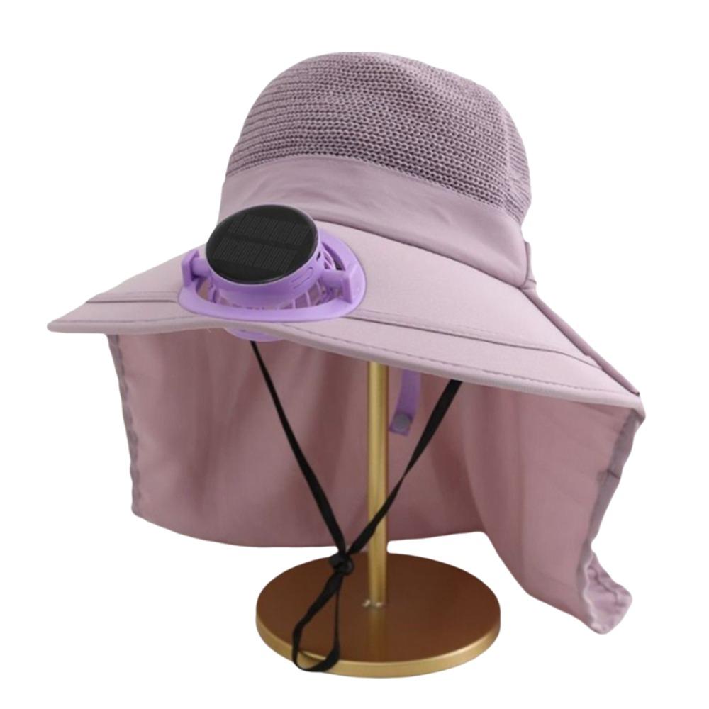 Breathable Solar Fan Cap Anti-UV Cooling Fan Hat Women Sun Hat Sun Cap  Tea Picking