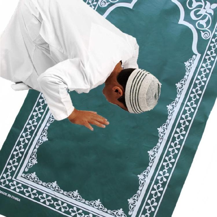 Islamitisch Gebedskleed Bloemenpatroon Lichtgewicht Moslims Biddend Kleed Comfortabel met Opbergtas Voor Langdurig Knielen