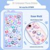Children's 3D Cartoon Puffy Crystal Diamond Stickers - Cute Embossed Decor for Girls
