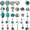 Europese Groene Serie Blad Kikker Kralen Hanger Geschikt Voor Originele Armband Diy Prachtige Sieraden Cadeau Koper