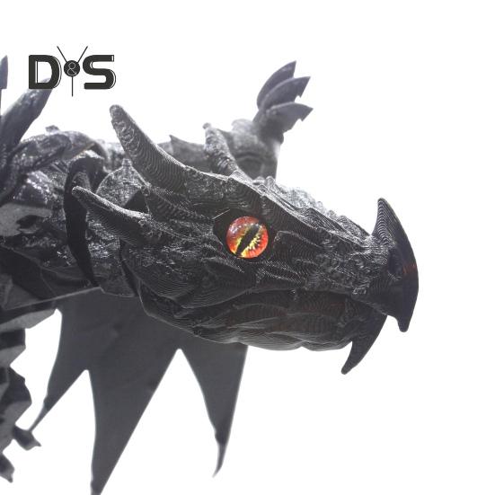 3D imprimat înaripat dragon figurină articulații mobile dragon zburător figura articulată dragon model frământa jucărie desktop decorare ornament