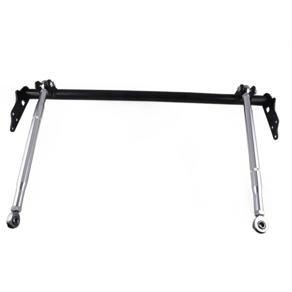 Car Front Traction Control Tie Bar Kit For 1988-1991 Honda Civic / CRX - Black Suspension Performance Accessorie
