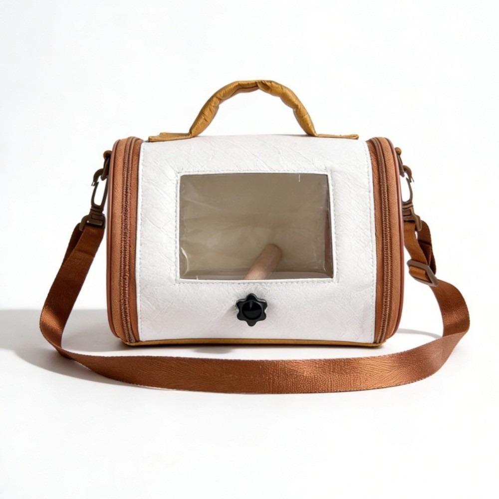 Transparent Window Parrot Carrier Bag Breathable Holes Bird Transport Cage  Activities