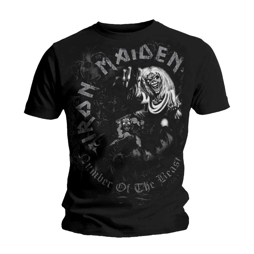 Iron Maiden Number of the Beast Mono Official Mens T-Shirt