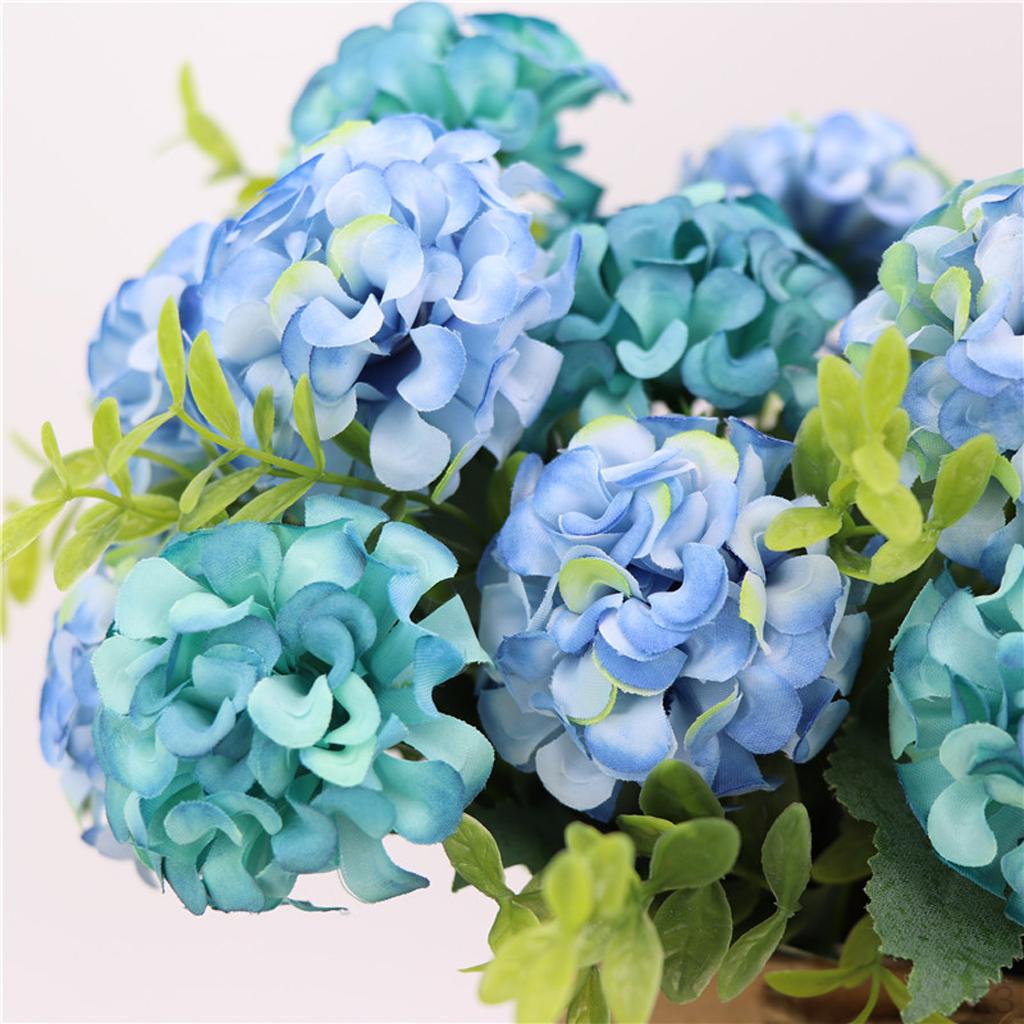 Aritificial Flowers 9 Head Bouquet Decorations