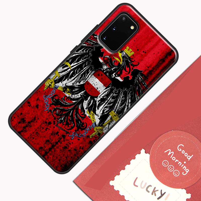 Austria Flag Phone Case For Samsung Galaxy S23 S26 Ultra S20 S21 S22 S24 S25 Plus S10 S25 FE Cover Shell
