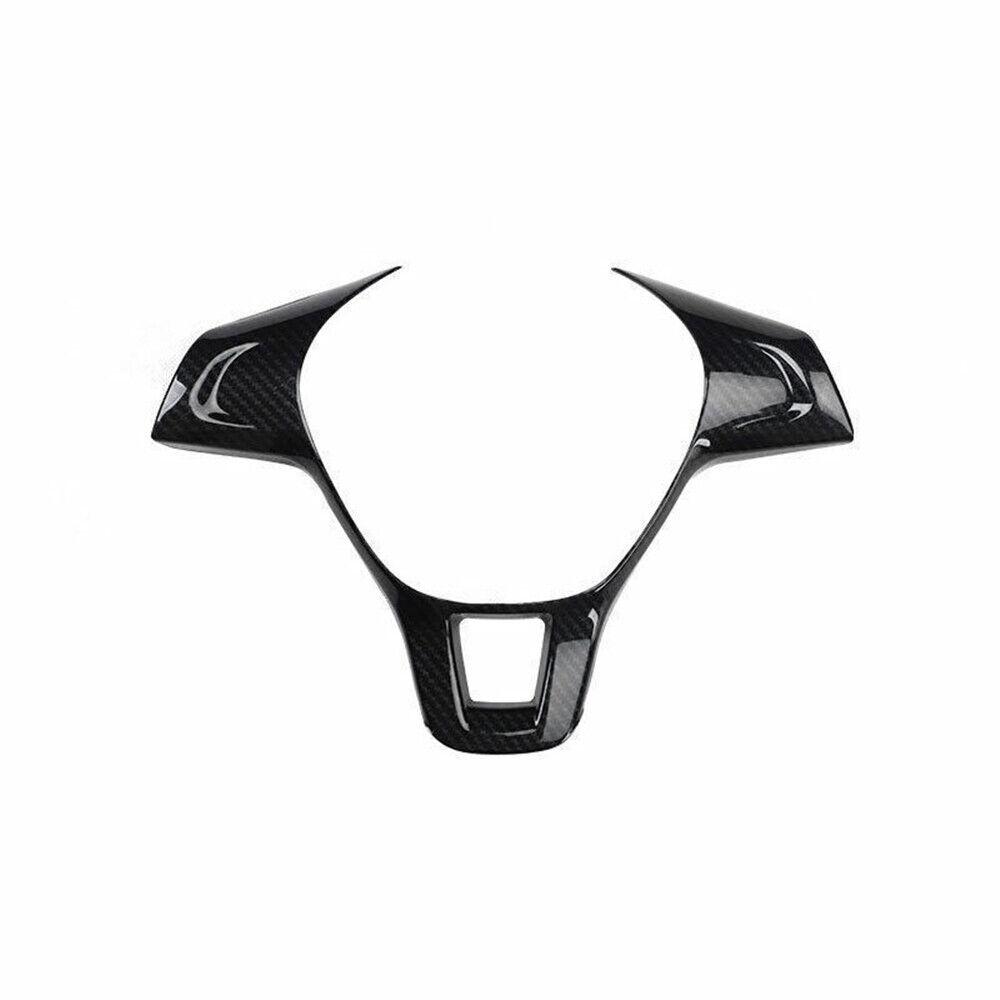 For Volkswagen VW Jetta MK6 2015 2016 2017 2018 Carbon Fiber Look ABS Car Interior Steering Wheel Frame Trim Cover