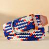 Ladies Belt, Men's Elastic Belt, Casual Elastic Knitted Pin Buckle Belt