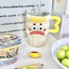 High Looking Clown Straw Cup Couple Ceramic Mug for Birthday Gifts for Boys and Girls Best Friend Souvenir Gift Box