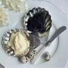 304 Stainless Steel Shell Shaped  Dessert Dish Retro Cheese Dish  Table Decoration