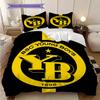 BSC YB Muster Bettwäsche Steppdecke Set Bettbezug Kissenbezug Heimdekoration Geburtstagsgeschenk (1 Bettbezug + 2 Kissenbezüge, ohne Füllung)