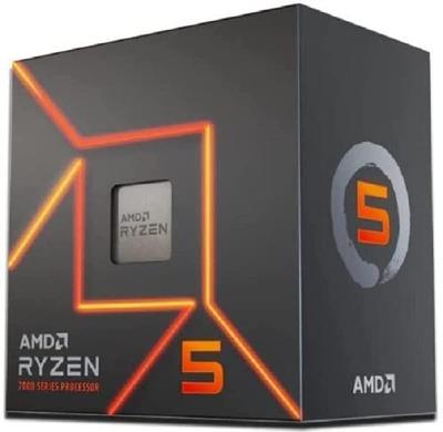 AMD وحدة المعالجة المركزية Ryzen 5 مع مبرد Wraith Prism 6 نوى 12 مسار 38 ميجابايت 65 واط منتج موزع معتمد 7600، 3.8 جيجاهرتز / 100-100001015BOX