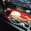 Japanese Samurai Color Mouse Pad Large Gaming Table Cushion Non-slip Laptop Tablet Big Mousepad XXL Mat Mini PC Playmat With Lock edge