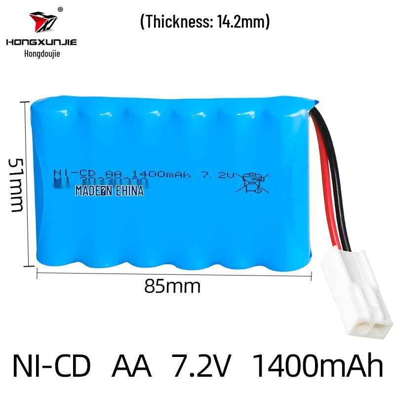 7.2V 1400mAh NiCd AA Rechargeable Battery Pack for Remote Control Cars