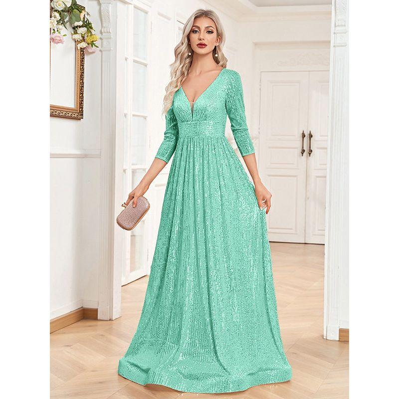 Evening Dresses Elegant Banquet European and American Cocktail Party Long Dresses Evening Party Dresses Gown