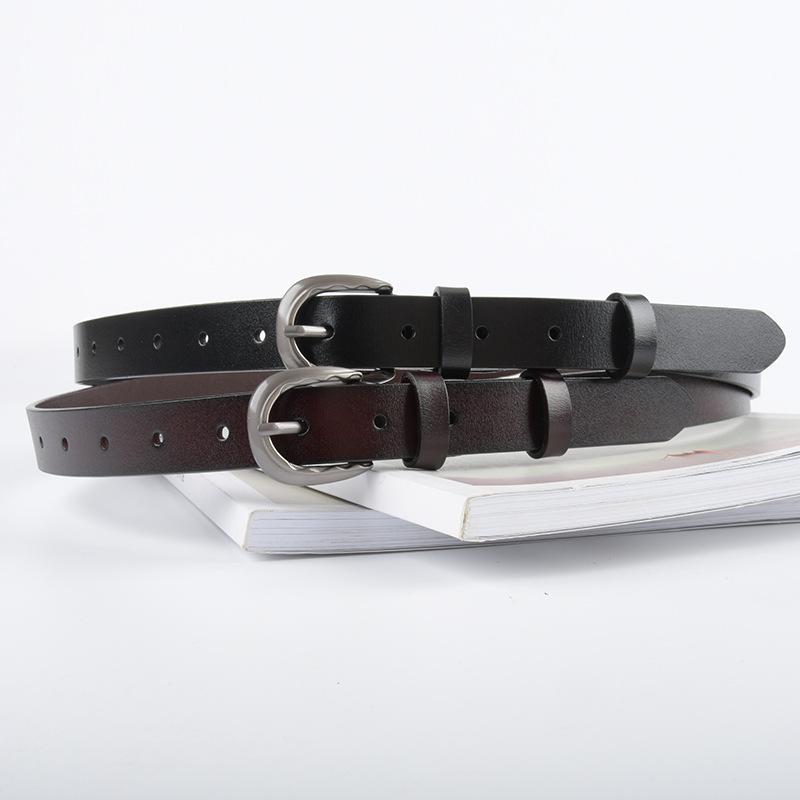 Cowhide Female Leather Women's Belt for Women's Classic Simple Casual Pants Jeans High-end Women's Belt