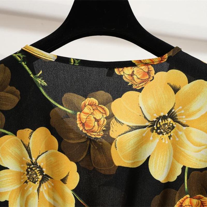 Spring Summer Fashion Floral Printed Full Sleeve O-neck Casual Dress Women Bohemian Party Long Dress Maxi Dresses