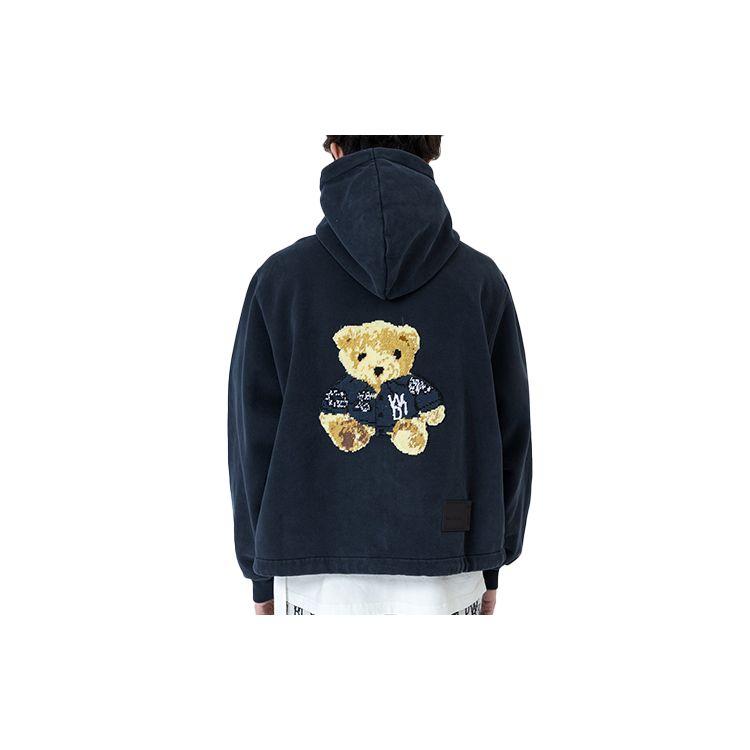 WE11DONE Embroidered Teddy Cartoon Sweatshirt Unisex sweatshirt Navy-Blue WD-TH9-20-124-U-NV