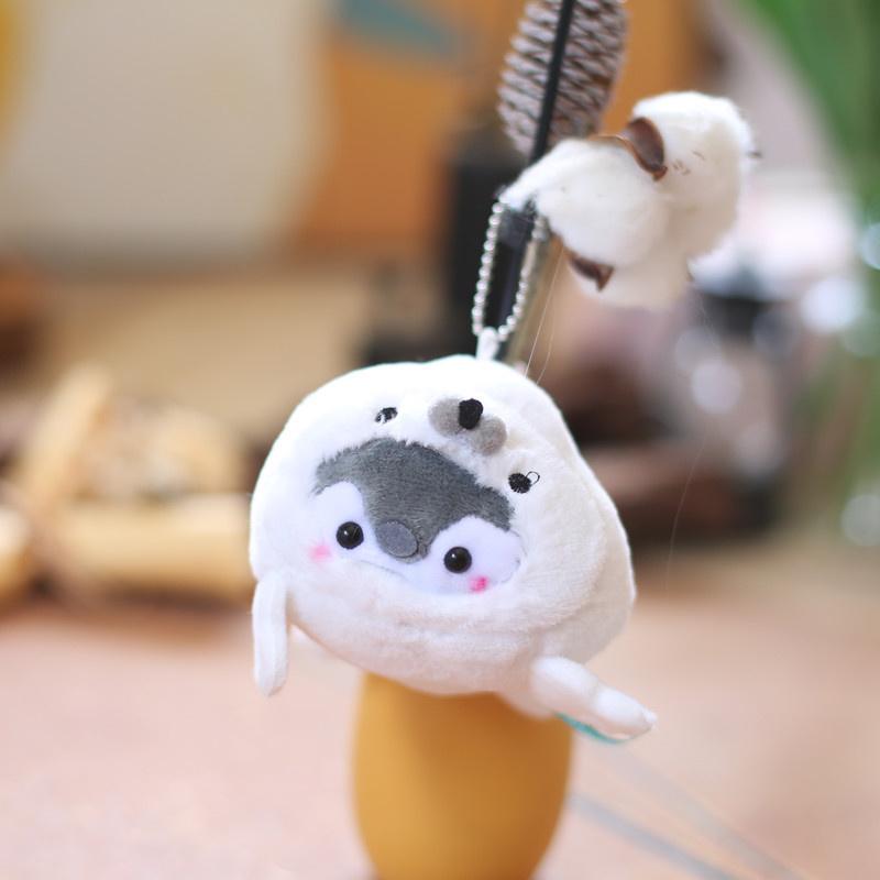 Cartoon Pinguin Delfin Walhai Puppe Plüsch Anhänger Schlüsselanhänger Cartoon Auto Schlüsselanhänger Kawaii Frauen Tasche Anhänger Accessoires Geschenk