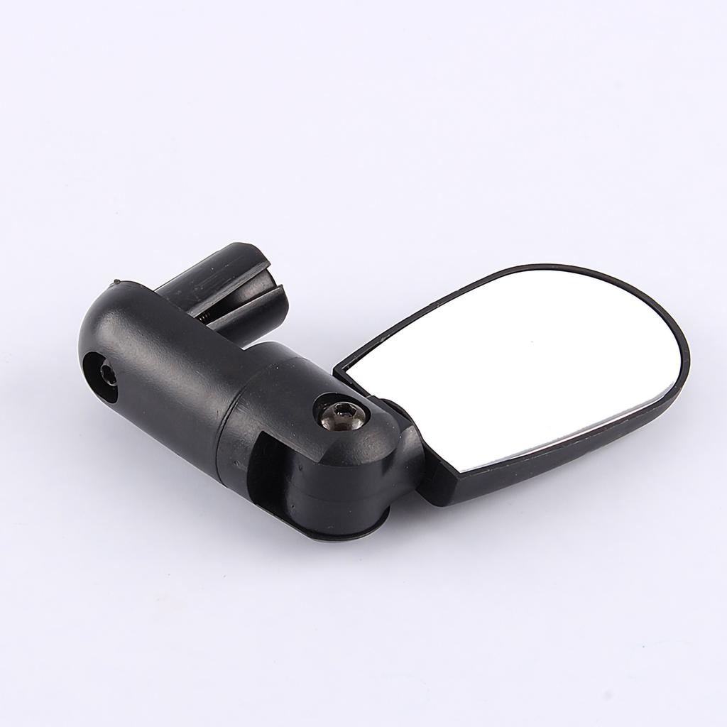Novo Mini Espelho Retrovisor Flexível Rotativo Preto para Bicicleta Ciclismo Guidão