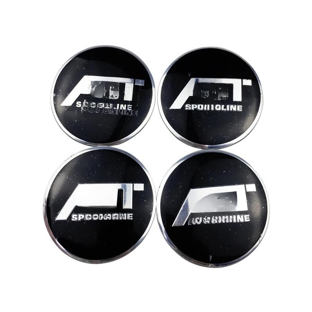 56mm Modifikované středové krytky kol pro auto Samolepky s logem ABT pro Golf Passat Jetta Touareg Tiguan Caddy Vento Bora mk6