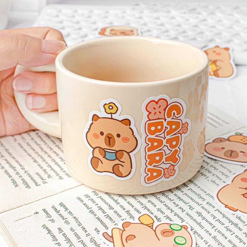 50 Stück Capybara Graffiti Aufkleber Niedlich Cartoon Kreativ Lustig Mode Dekoration Scrapbook Handy DIY Zubehör Großhandel