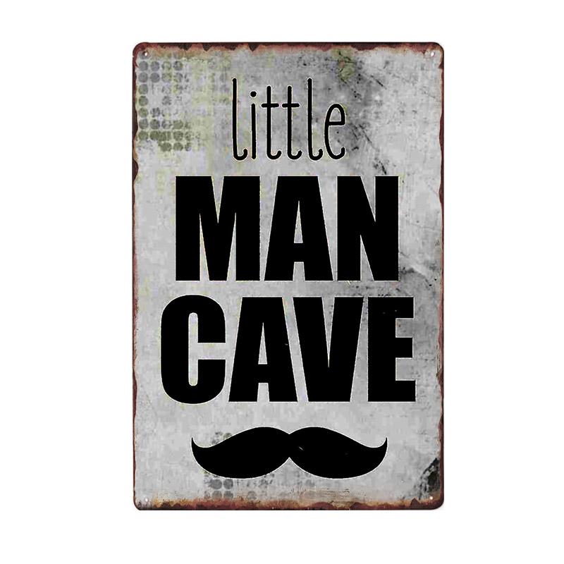 Man Cave Rule Metal Tin Sign Vintage Poster Home Bar Hotel Wall Painting Plaque Party Bar Public Decor 20*30 CM