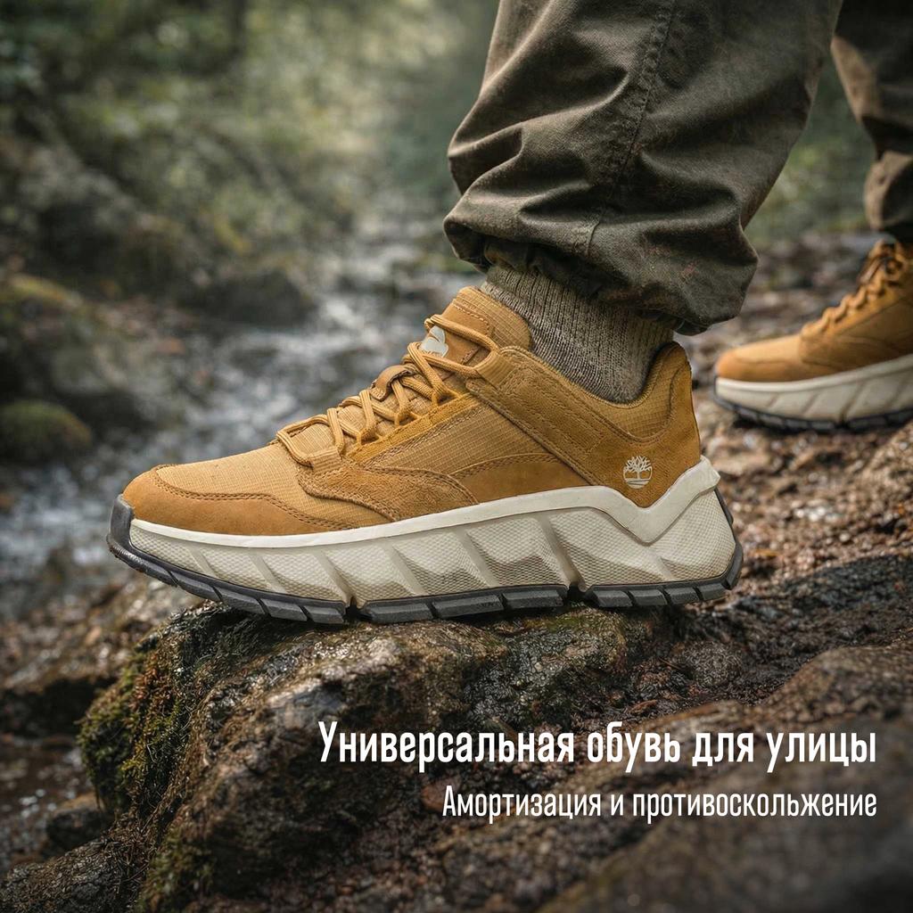 Timberland Turbo Shock Absorbing Slip Resistant Durable Low Top Outdoor Shoes Women Shoes Wheat A5N9QW