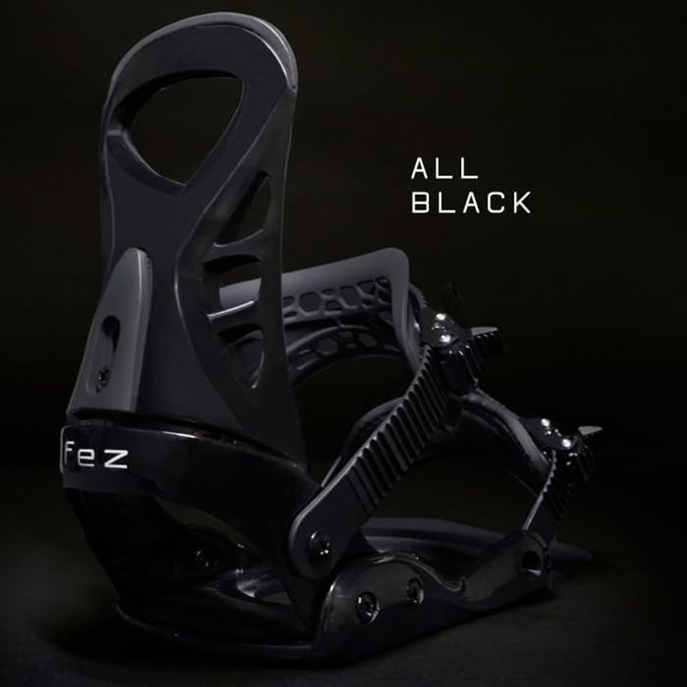 FEZ Snowboard Midnight Fits Disponible en et Gris Midnight Fixations, Gris, S/M, 22.5cm-25cm Snowboards, Léger, Adapté aux débutants, Niveau débutant