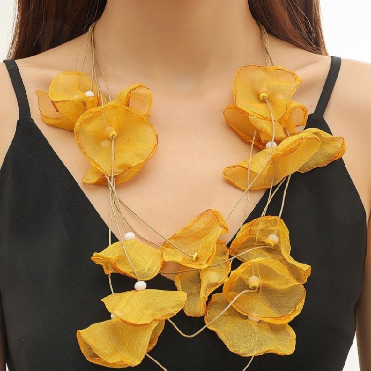 Übertriebene Blütenblatt-Anhänger-Halskette Choker Schlüsselbein-Kette Weihnachtsgeschenke