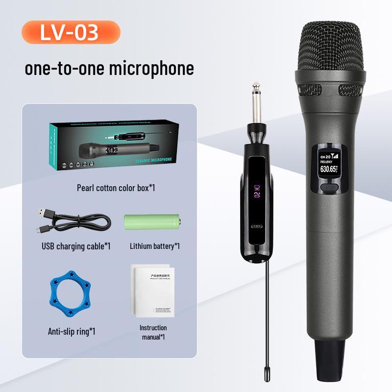 

Professional High-Quality Rechargeable Wireless Microphone for K Song, Home, Outdoor, and Live Broadcast