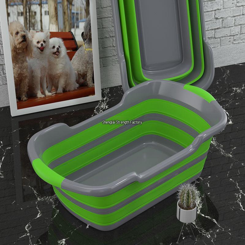 Foldable Pet Bath Tub for Small Dogs and Cats