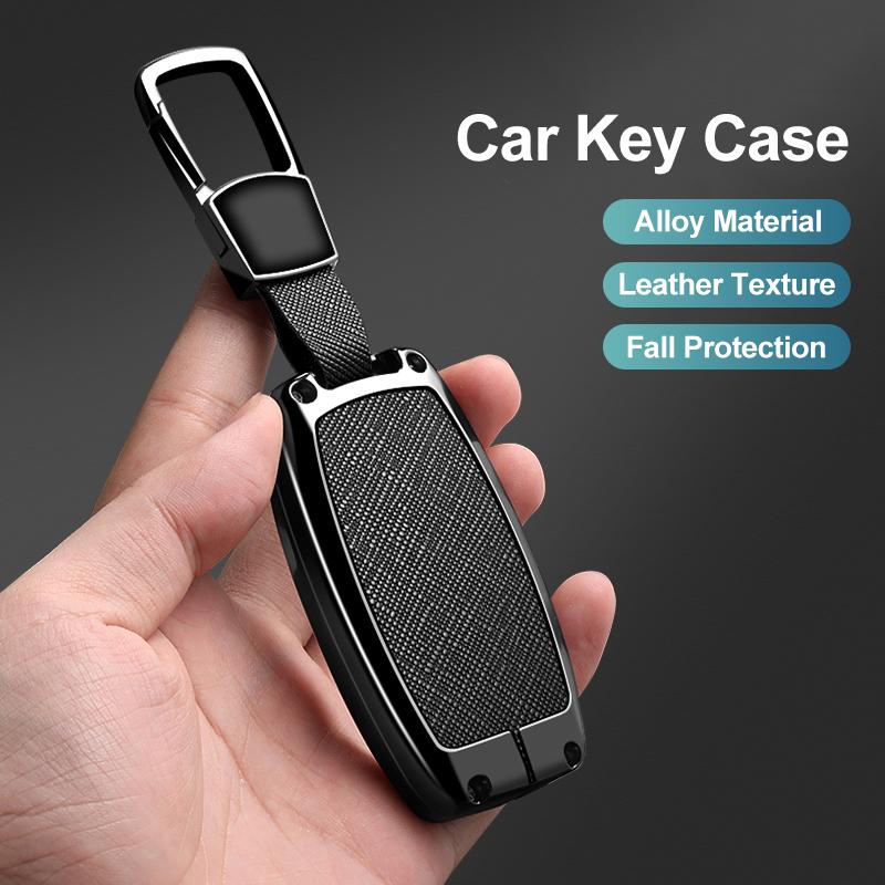 3/4 Button Zinc Alloy Leather Car Key Case For Kia Kx3 Kx5 K3S Rio Ceed Cerato Optima Sorento Niro Soul Key Fob Car Key Case