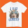 Ik Eet Cement Shirt Vervloekte Kat Grappige Kat Meme Cadeau voor Vrouw Domme Cadeaus Lelijke Shirts Korte Mouw T-shirts Kleding