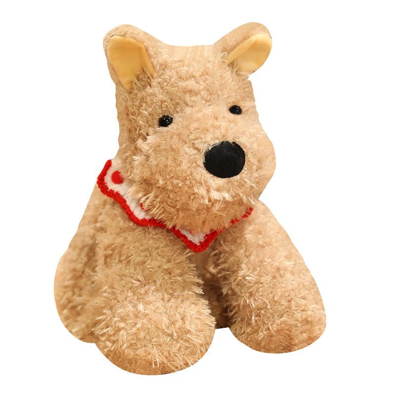 Simulated West Highland Dog Doll Plush Toys Puppy Doll Children's Sleeping Soothing Doll Birthday Gift