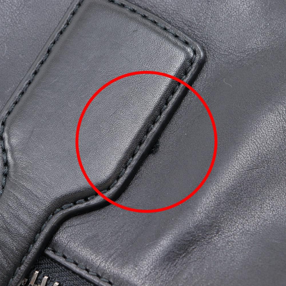 BALLY TAS Business bag 2WAYShoulder black leather mens Used