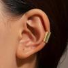 1 pezzo Clip per Orecchio a Tubo Lungo Geometrico Semplice per Uomini Donne Senza Foro Acciaio Inossidabile Ear Cuff Gioielli per Uso Quotidiano