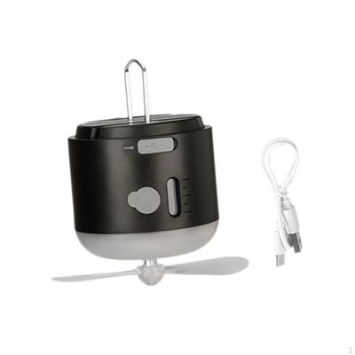 Outdoor Camping Lantern Hanging Dimmable Versatile Fan for BBQ Garden Travel