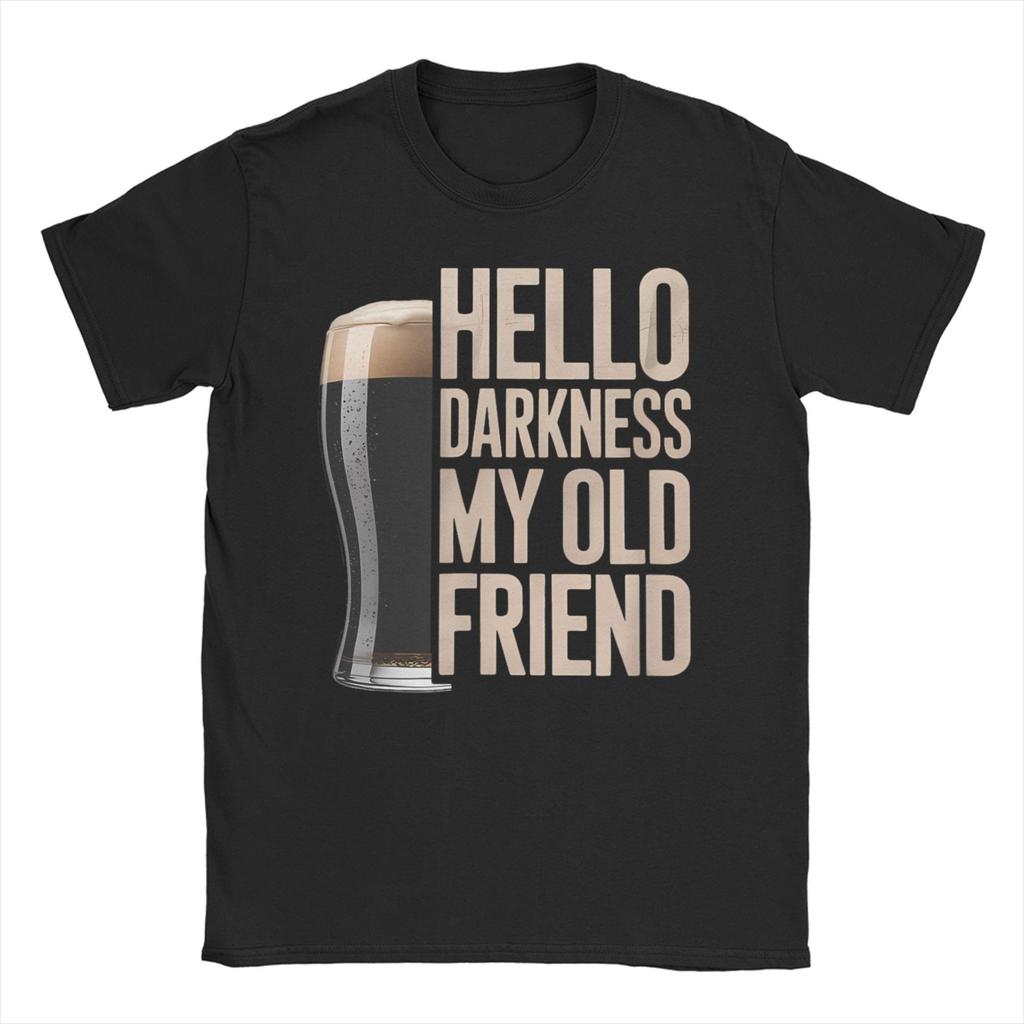 Hello Darkness My Old Friend Huntrix for Men Women T Shirts Crow Kpop Demon Hunters Novelty Tees T-Shirts Pure Cotton Clothes