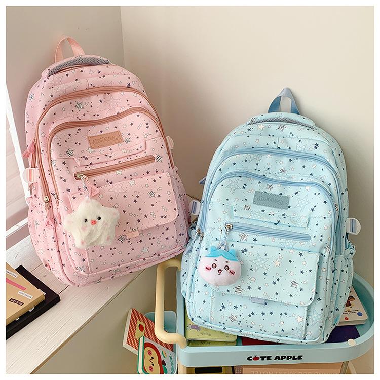 Zaino scolastico Zaino di alto valore per ragazza Zaino da viaggio leggero Zaino per studente delle superiori Zaino per studente delle medie Zaino casual versatile per ragazze di grande capacità