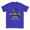 Charlie Kirk Tribute 100 Cotton TShirt For Men Summer  Funny T Shirts Crewneck Harajuku Tees Oversized Wholesale Clothing