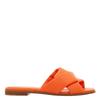 Ferragamo Knott Strap Slides Orange