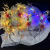 LED Christmas Antler Headband Party Accessories Flashing Christmas Headhoop Festival Party Hairband Holiday Headwear