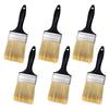A96I-3Inch Flat Paint Brushes,Professional Paint Tools With Treated Plastic Handle For DIY Paint,Furniture,Fences,Wall Trim