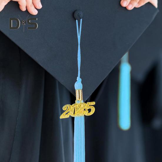 2025 Graduation Tassel 9-Inch Tassel with 2025 Year Charm Standard Tassel Class of 2025 Keepsake for Graduation Ceremonies Photos
