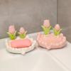 Ceramic soap box creative cute bathroom household soap dish holder anti-water sink soap box